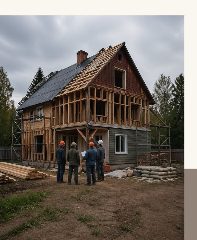 Реконструкция дачного дома в Учалах под ключ с проектом
