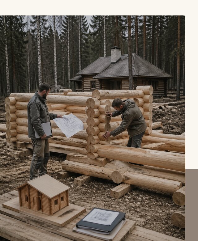 Проектирование и строительство домов из бревна в Учалах
